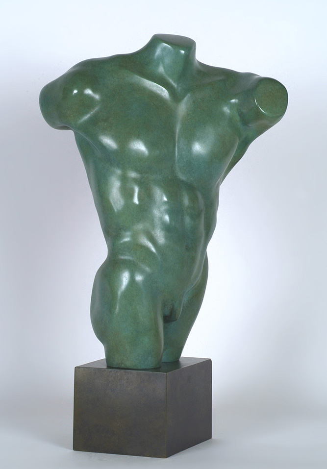 Kouros (face 1) bronze dim 52x32x16cm