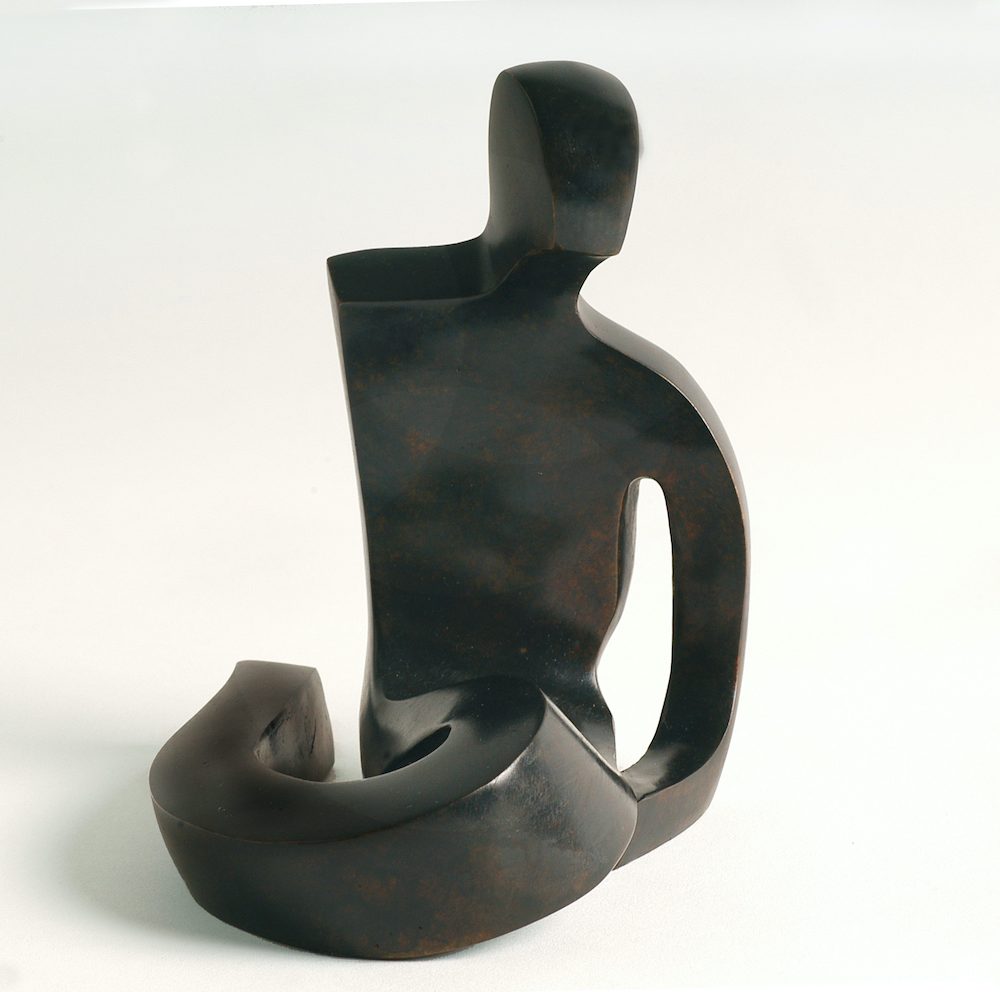 Reflet (face) bronze noir 16cmx15cmx12cm N.CAMOIN-CHANET