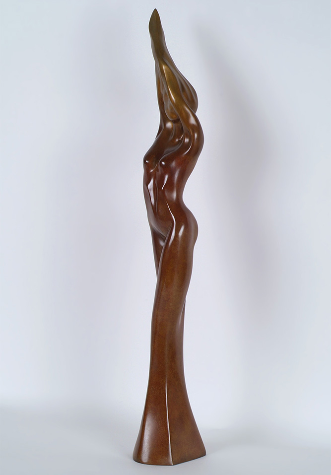 La Flamme (profil G) bronze dim 82x14x10cmjpg