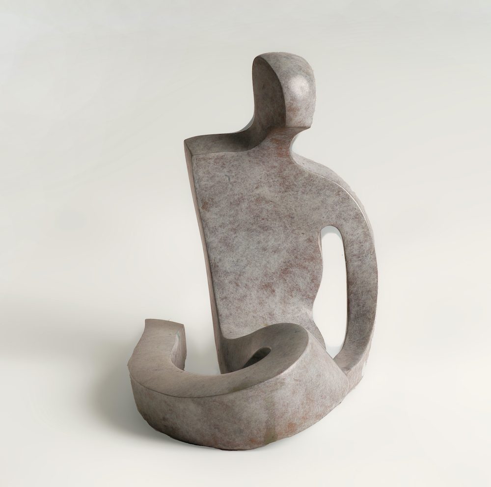 Reflet (face) bronze blanc 16cmx15cmx12cm N.CAMOIN-CHANET