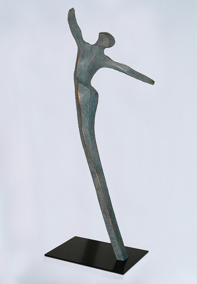 Etoile (dos) bronze 40cm x 7cm H 85cm
